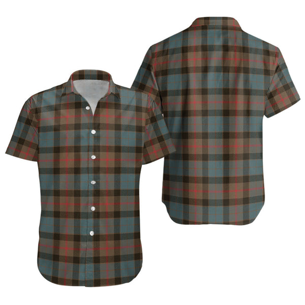 Gunn Weathered Clan Badge Tartan Short Sleeve Shirt