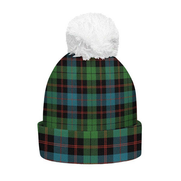 Guthrie Ancient Clan Badge Tartan Bobble Beanie Hat