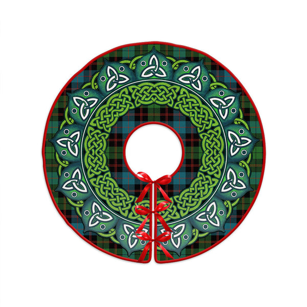 Guthrie Ancient Clan Badge Tartan Christmas Tree Skirt Heritage Holiday Decor