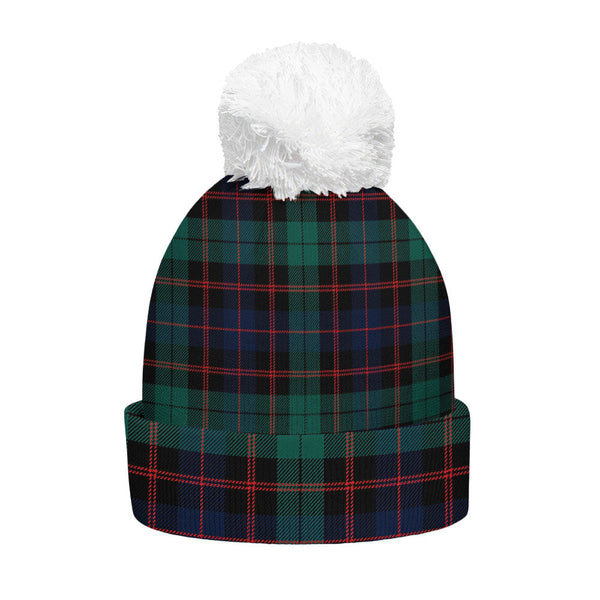 Guthrie Modern Clan Badge Tartan Bobble Beanie Hat