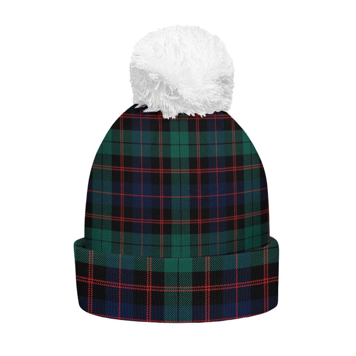 Guthrie Modern Clan Badge Tartan Bobble Beanie Hat