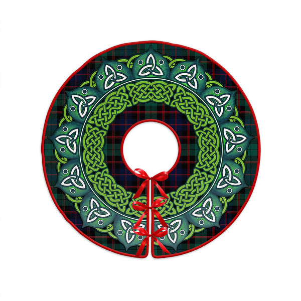 Guthrie Modern Clan Badge Tartan Christmas Tree Skirt Heritage Holiday Decor