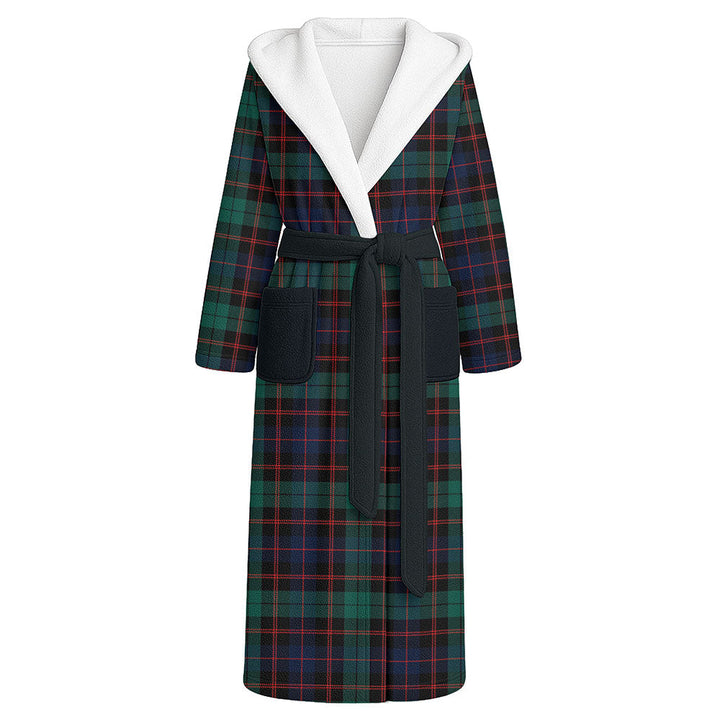 Guthrie Modern Clan Badge Tartan Flannel Hooded Bathrobe