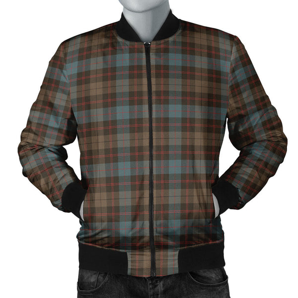 Guthrie Weathered Clan Badge Tartan Bomber Jacket