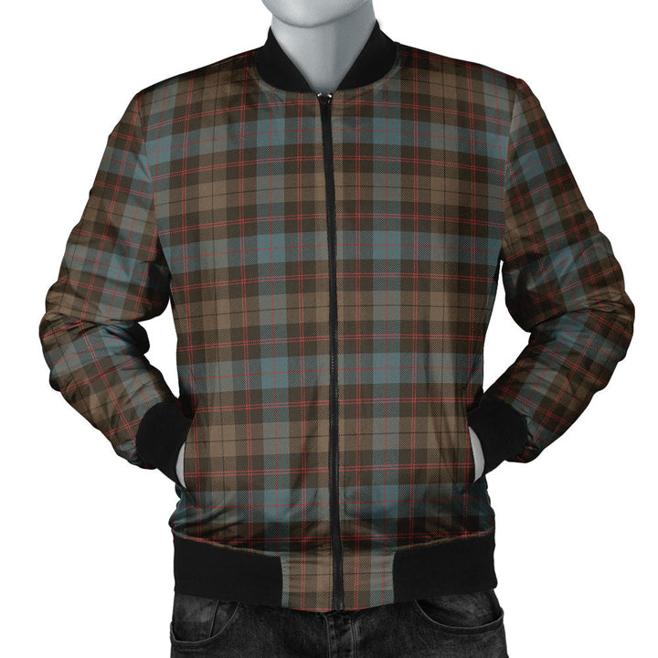 Guthrie Weathered Clan Badge Tartan Bomber Jacket