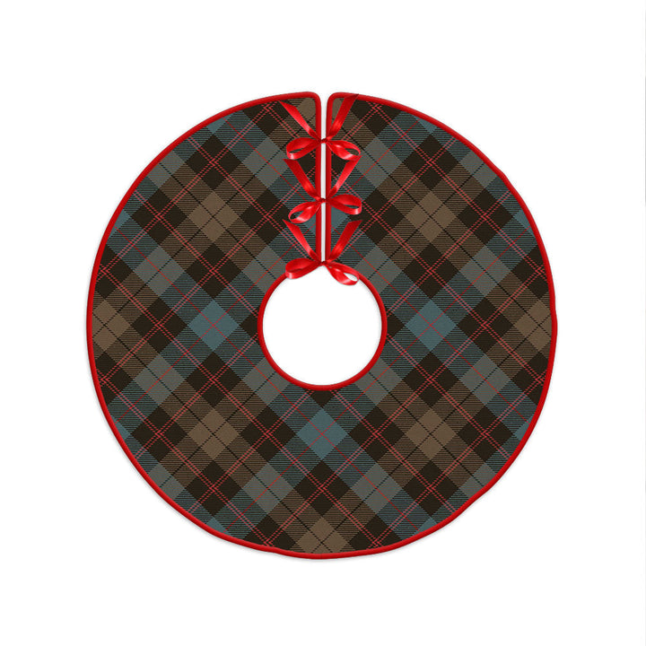 Guthrie Weathered Clan Badge Tartan Christmas Tree Skirt