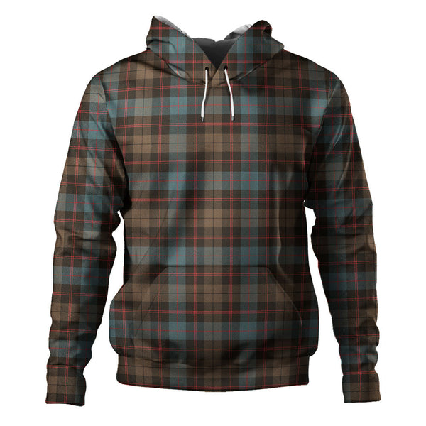 Guthrie Weathered Clan Badge Tartan Hoodie
