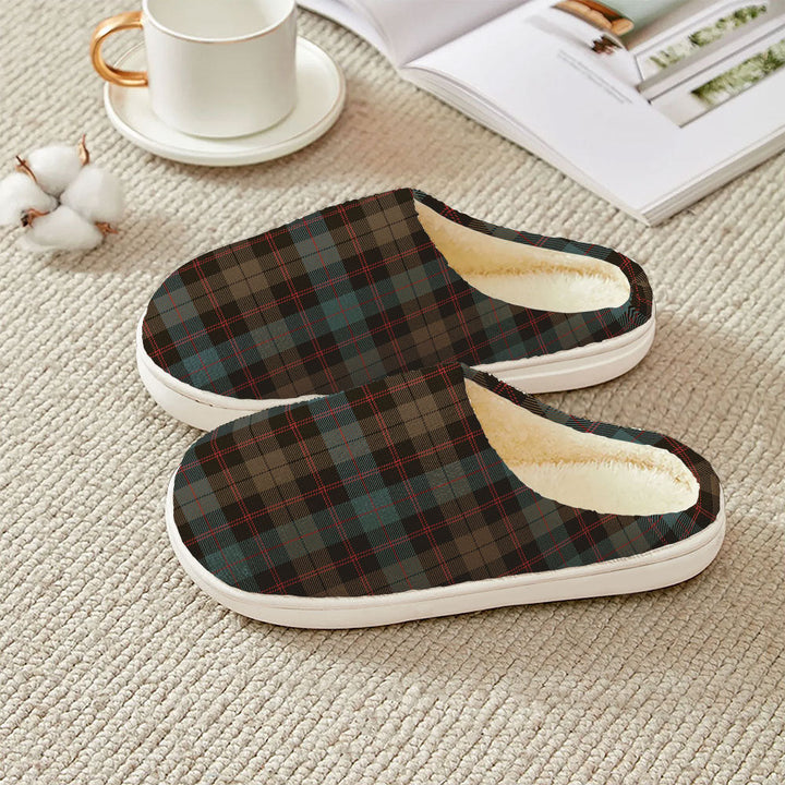 Guthrie Weathered Clan Badge Tartan Plush Slipper