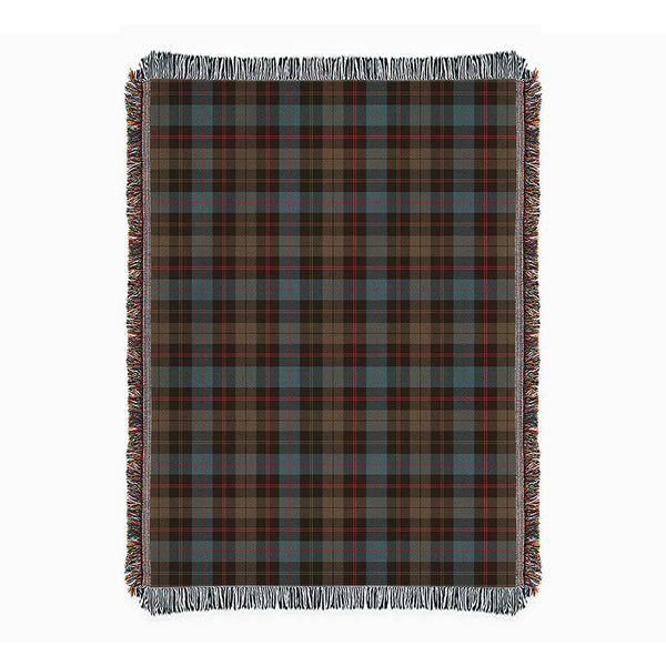 Guthrie Weathered Clan Badge Tartan Woven Blanket