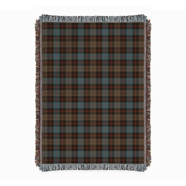 Guthrie Weathered Clan Badge Tartan Woven Blanket