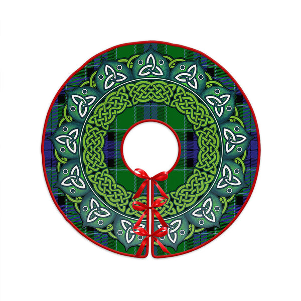 Haldane Clan Badge Tartan Christmas Tree Skirt Heritage Holiday Decor