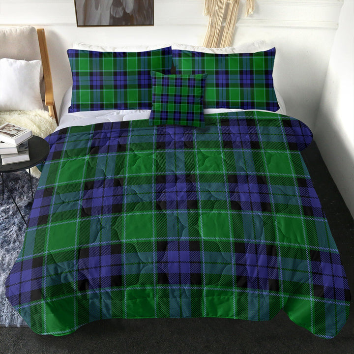 Haldane Clan Badge Tartan Comforter