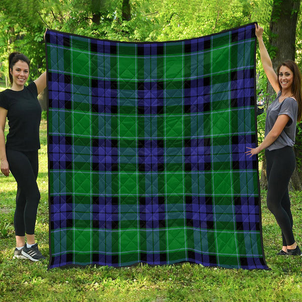 Haldane Clan Badge Tartan Premium Quilt