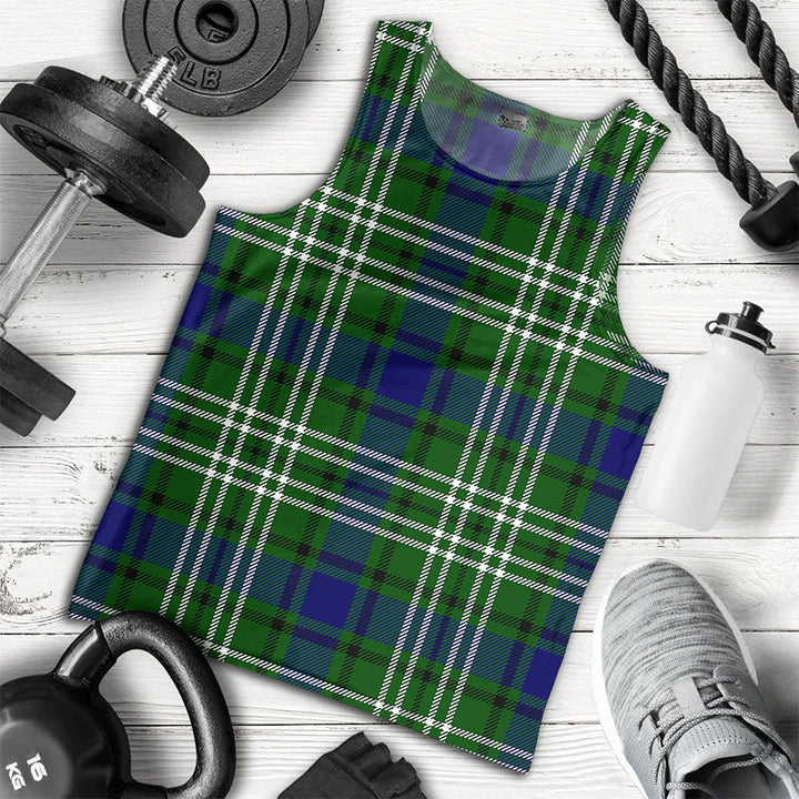 Haliburton Clan Badge Tartan Men Tank Top