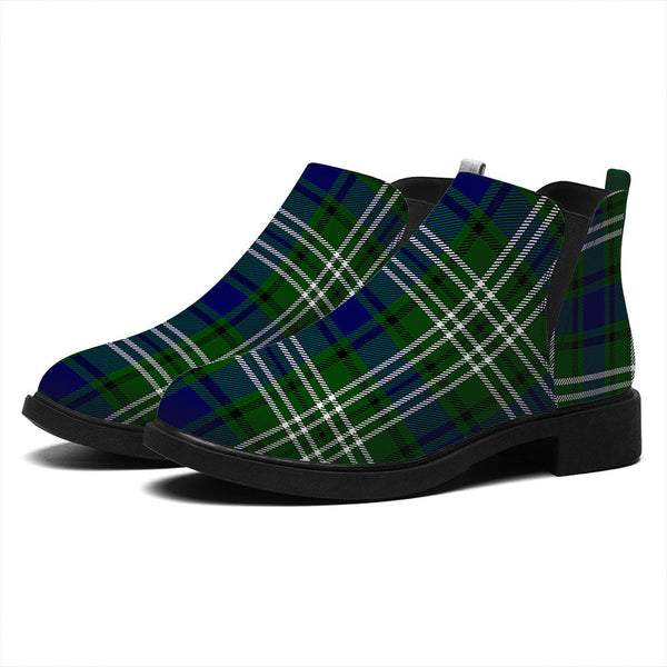 Haliburton Tartan Flat Ankle Boots
