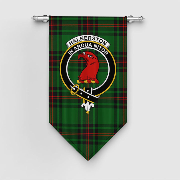Halkerston Clan Badge Tartan Gonfalon
