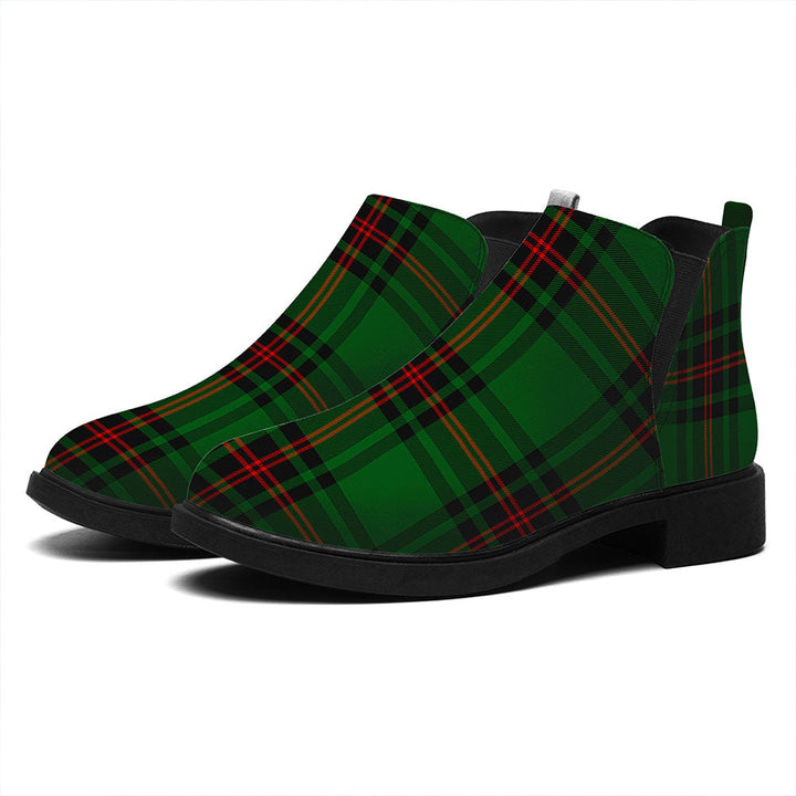 Halkerston Tartan Flat Ankle Boots