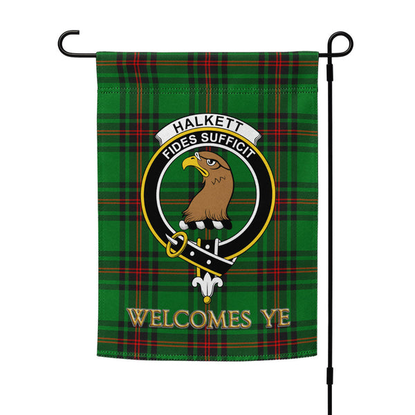 Halkett Clan Badge Tartan Garden Flag