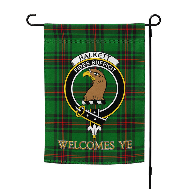 Halkett Clan Badge Tartan Garden Flag