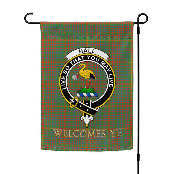 Hall Ancient Clan Badge Tartan Garden Flag