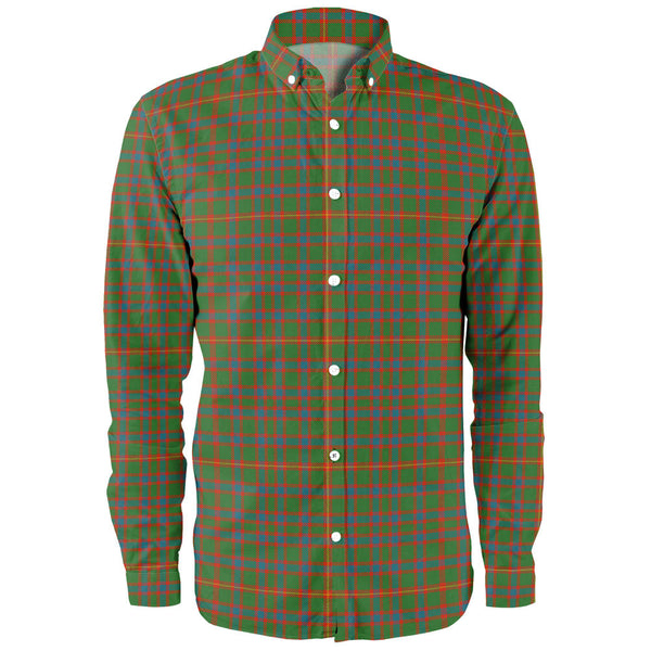 Hall Ancient Clan Badge Tartan Long Sleeve Shirt