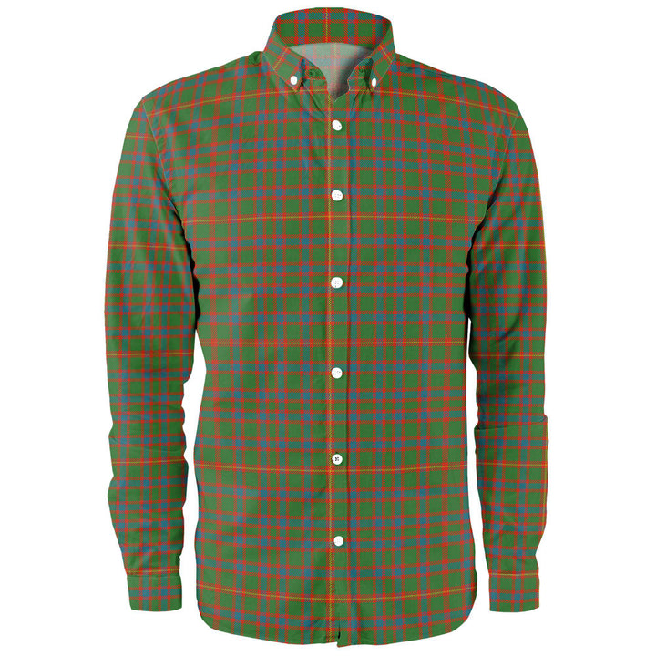 Hall Ancient Clan Badge Tartan Long Sleeve Shirt
