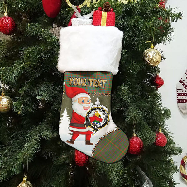Hall Ancient Clan Badge Tartan Christmas Stocking Holiday Blessings Merry Christmas Joy