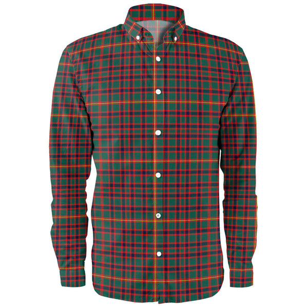 Hall Modern Clan Badge Tartan Long Sleeve Shirt
