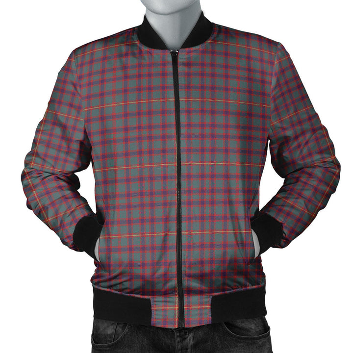 Hall Weathered Clan Badge Tartan Bomber Jacket