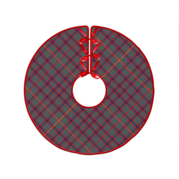 Hall Weathered Clan Badge Tartan Christmas Tree Skirt