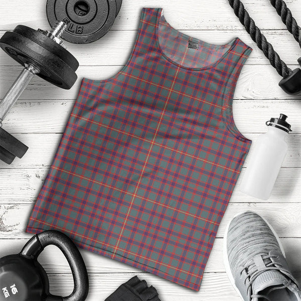 Hall Weathered Clan Badge Tartan Men Tank Top