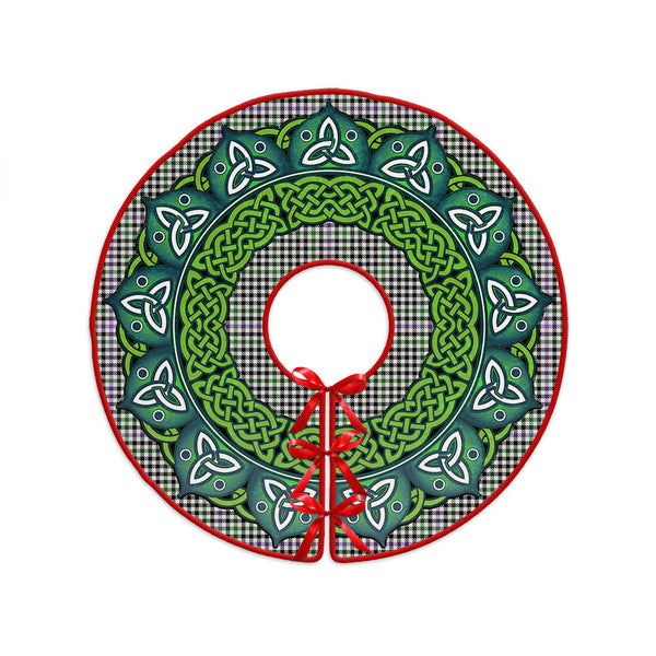 Halliday (Holliday) Ancient Clan Badge Tartan Christmas Tree Skirt Heritage Holiday Decor