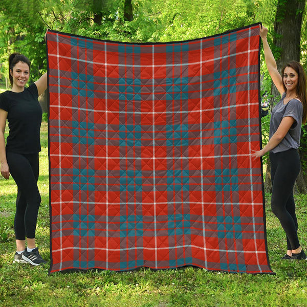 Hamilton Ancient Clan Badge Tartan Premium Quilt