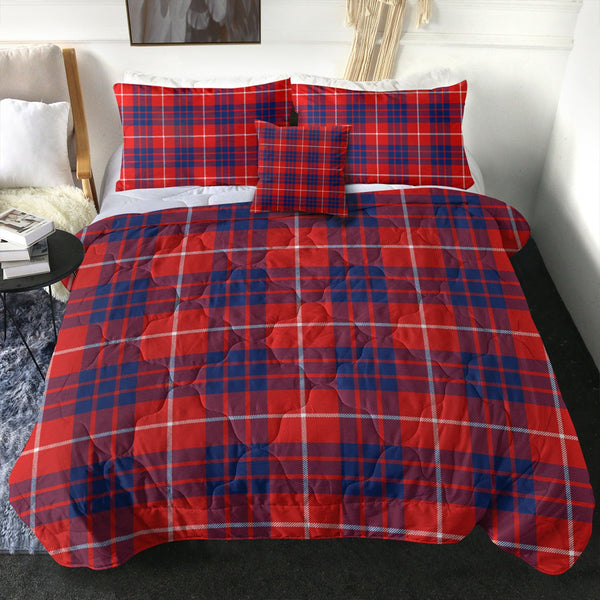 Hamilton Modern Clan Badge Tartan Comforter