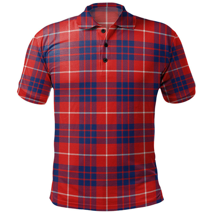 Hamilton Modern Clan Badge Tartan Polo Shirt