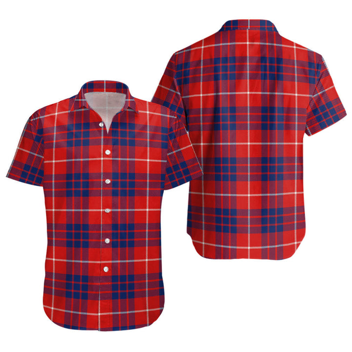 Hamilton Modern Clan Badge Tartan Short Sleeve Shirt