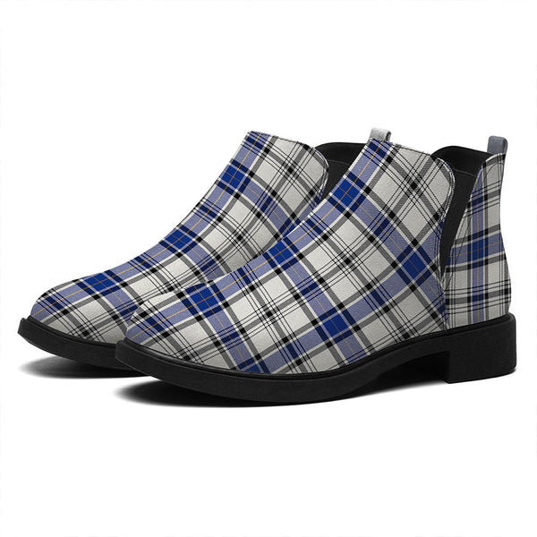 Haney Modern Tartan Flat Ankle Boots