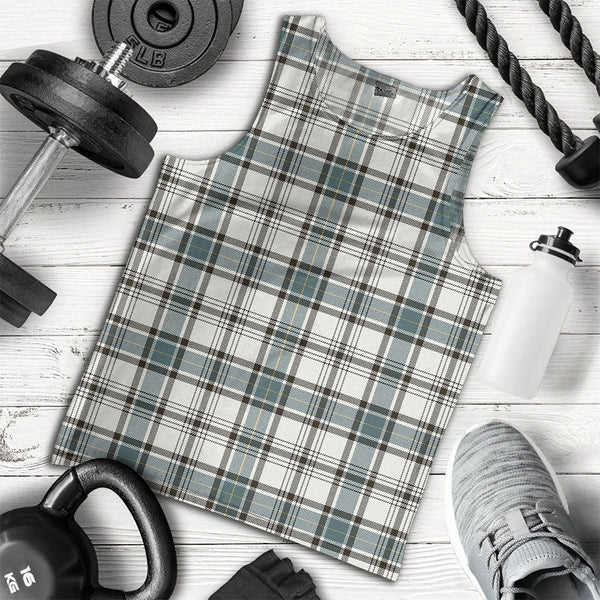 Haney Weathered Clan Badge Tartan Men Tank Top