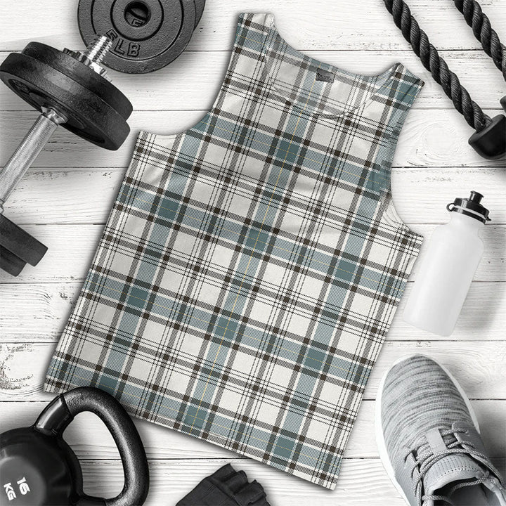 Haney Weathered Clan Badge Tartan Men Tank Top