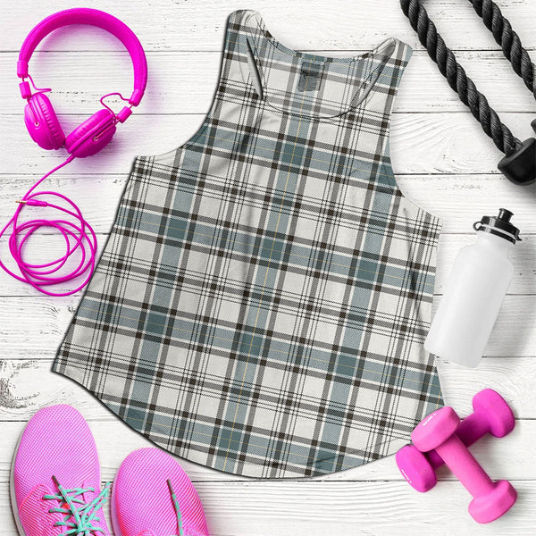 Haney Weathered Clan Badge Tartan Women Racerback Tank Top