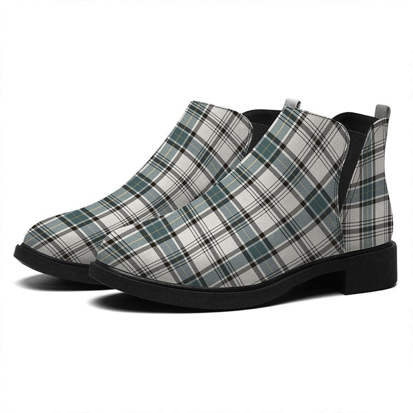 Haney Weathered Tartan Flat Ankle Boots