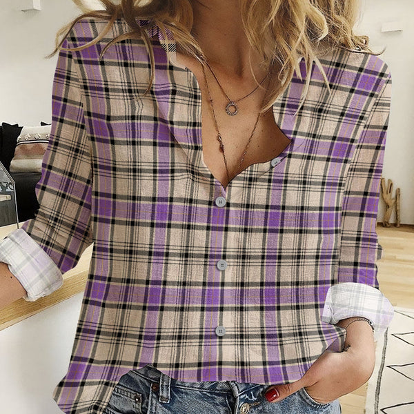 Hannay (Haney) (Hanna of Sorbie) Ancient Tartan Women Casual Shirt