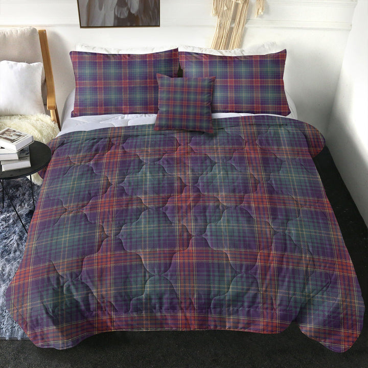 Hart Weathered Clan Badge Tartan Comforter