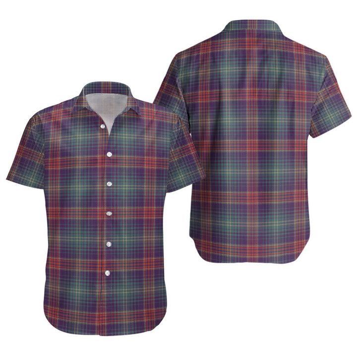 Hart Weathered Clan Badge Tartan Short Sleeve Shirt