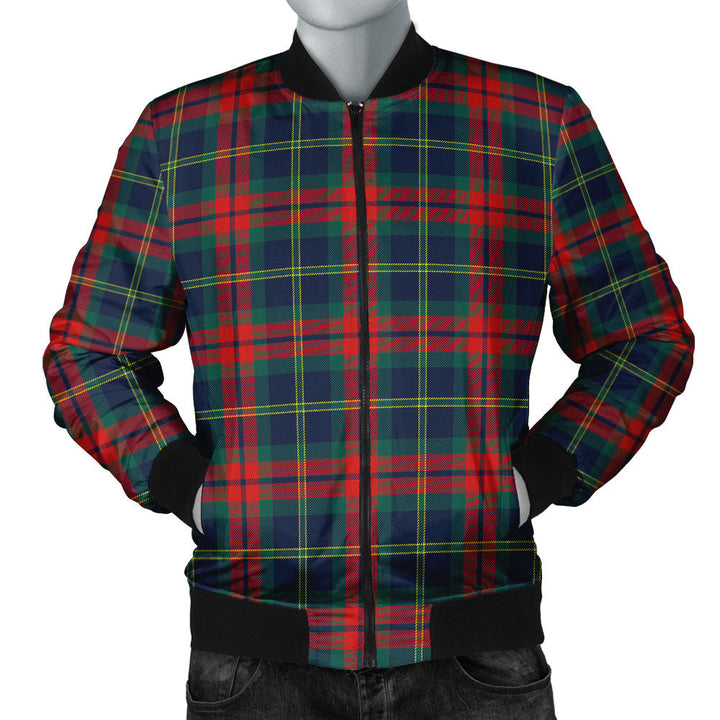 Harvey Modern Clan Badge Tartan Bomber Jacket