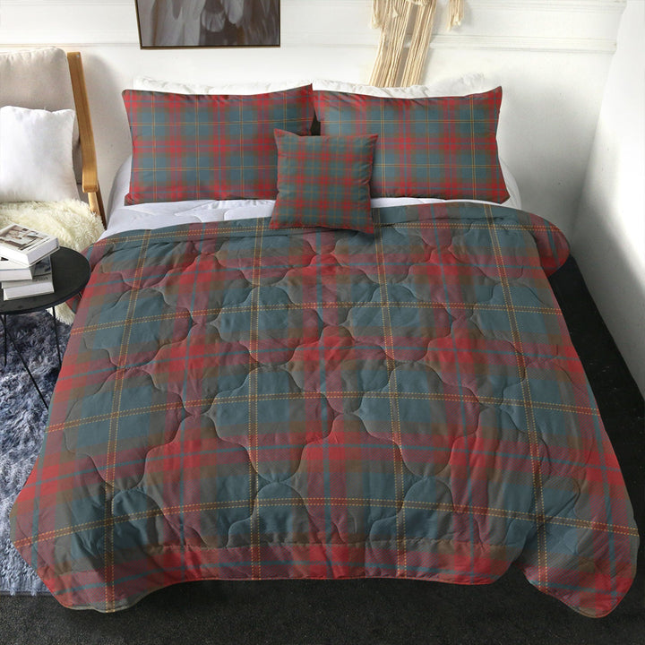Harvey Weathered Clan Badge Tartan Comforter