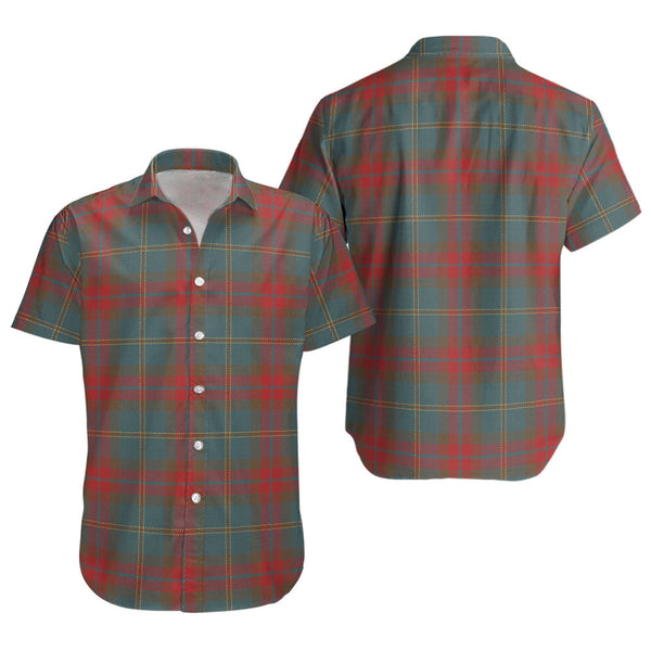 Harvey Weathered Clan Badge Tartan Short Sleeve Shirt