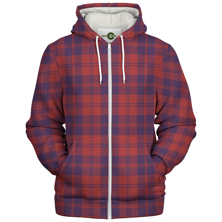 Hebrides 08 Weathered Tartan Sherpa Hoodie