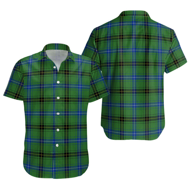 Henderson Modern Clan Badge Tartan Short Sleeve Shirt