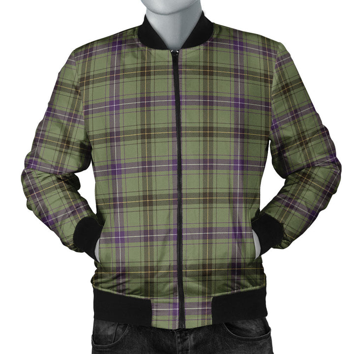 Henderson Weathered Clan Badge Tartan Bomber Jacket
